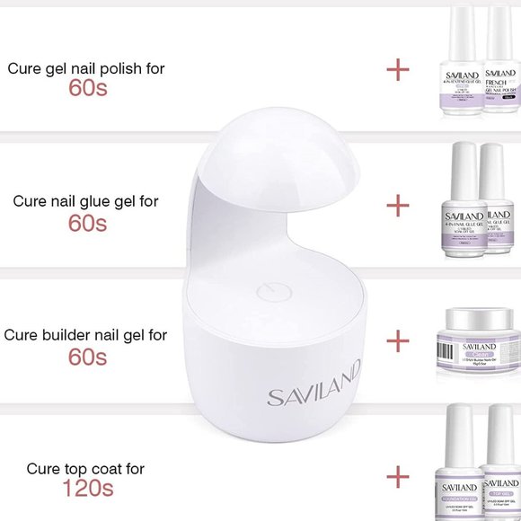 Mini UV Gel Nail Dryer Lamp - Great for Travel - Picture 8 of 9